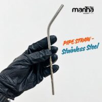 Stainless Steel Pipe Straw – Reusable Metal Straw for Kids