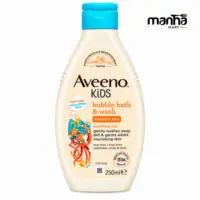 Aveeno Kids Bubble Bath & Wash for Sensitive Skin 250ml (Made in Italy)